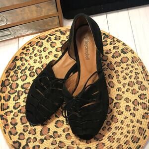 Jeffrey Campbell Lucca Suede Dorsay Cut Out flat